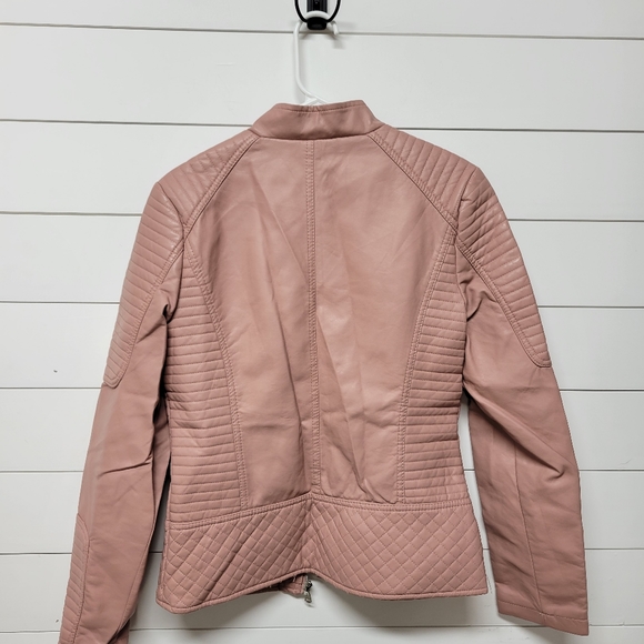 Blush Pink YMI Leather Jacket - Picture 7 of 7